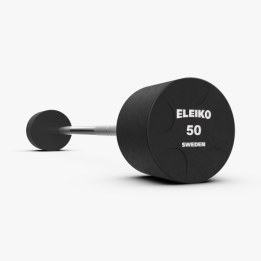 Eleiko uretaninės fiksuotos, tiesios štangos - 10 kg - 50 kg
