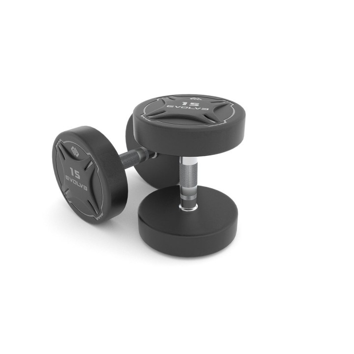 Evolve 10 porų TPU uretaninių hantelių komplektas 2 x 37.5 - 60kg