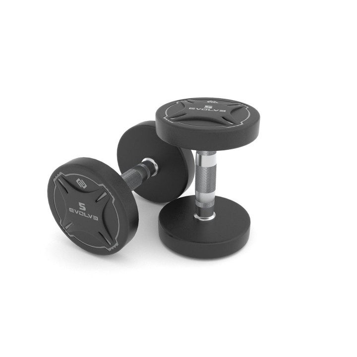 Evolve 10 porų TPU uretaninių hantelių komplektas 2 x 37.5 - 60kg
