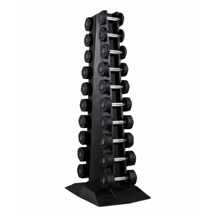 Crossmaxx LMX94 vertikalus 10 porų hantelių stovas