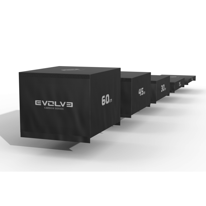 Evolve minkštų šuolių platformų komplektas 5 in 1 - 7,5 cm / 15 cm / 30 cm / 45 cm / 60 cm