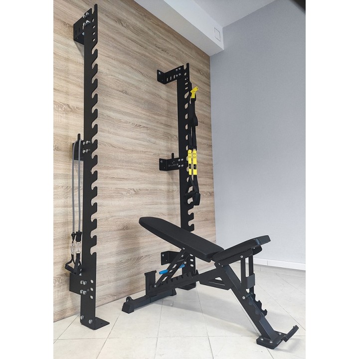 Evolve WR-035 prie sienos montuojamas štangos stovas (WALL MOUNT RACK)
