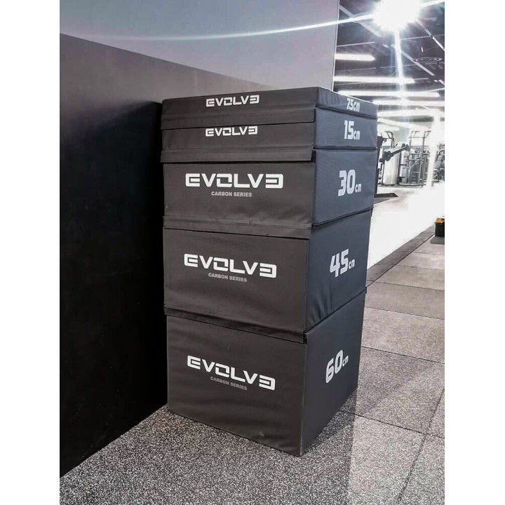 Evolve minkštų šuolių platformų komplektas 5 in 1 - 7,5 cm / 15 cm / 30 cm / 45 cm / 60 cm