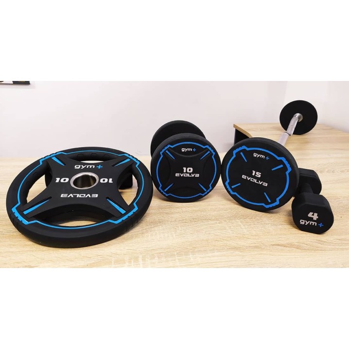 Evolve 10 porų CPU uretaninių hantelių komplektas 2 x 1 - 10 kg