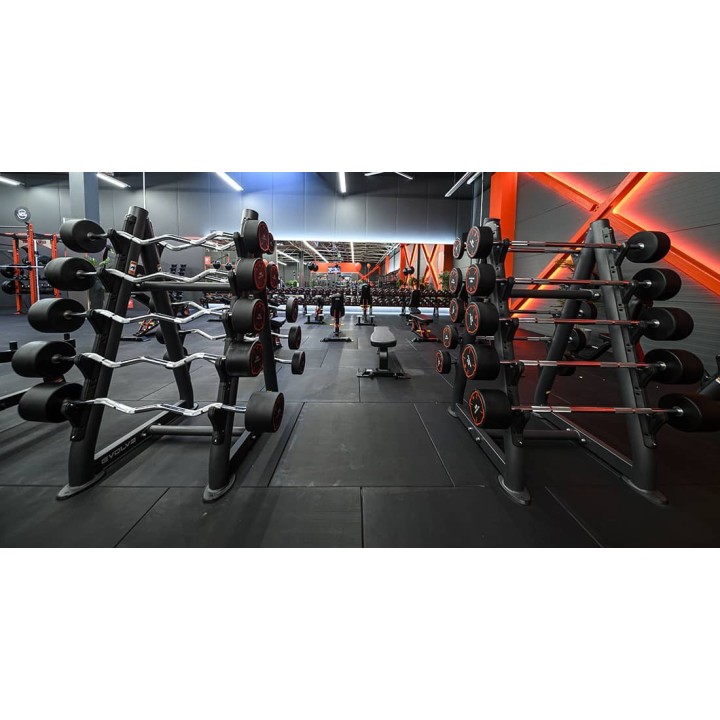 Evolve uretaninių fiksuotų, lenktų štangų rinkinys: 10 kg - 55 kg (EV-FB-UC-10-55)