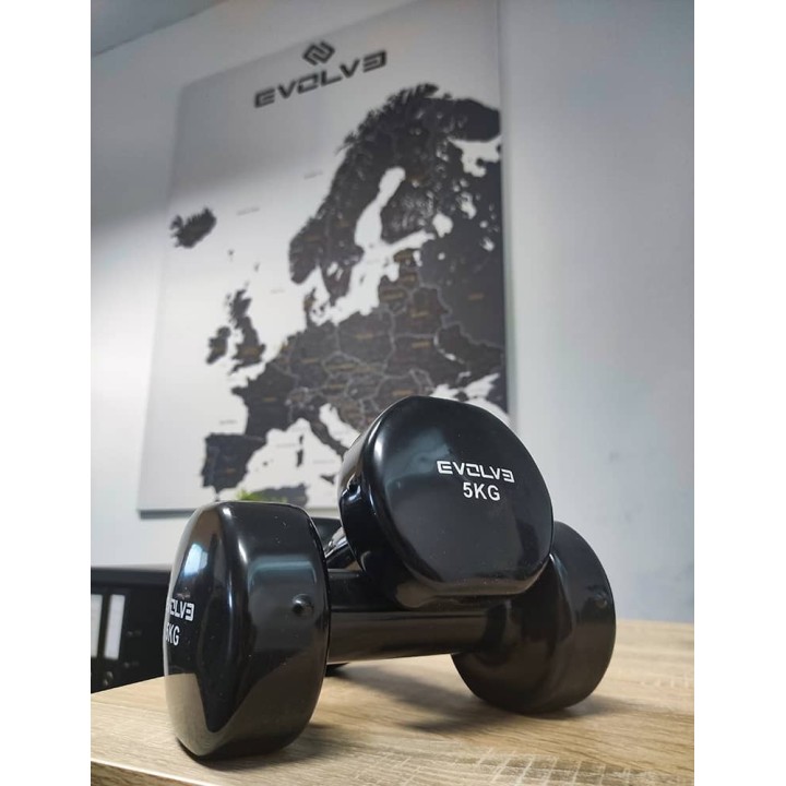 Evolve viniliniai hanteliai 1 - 5 kg
