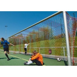 Manfred Huck dvispalvis futbolo vartų tinklas 3.5 mm 7.32 x 2.45 m 200 x 200 cm šešiakampis raštas
