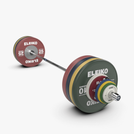 Eleiko IWF sunkiosios atletikos varžybinis štangos komplektas vyrams - 190 kg