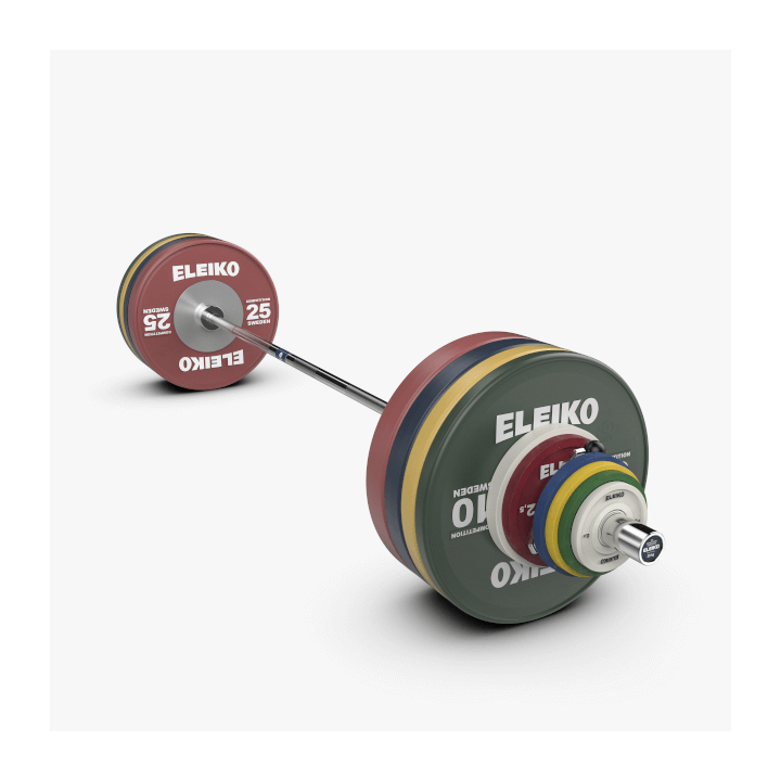 Eleiko IWF sunkiosios atletikos varžybinis štangos komplektas vyrams - 190 kg