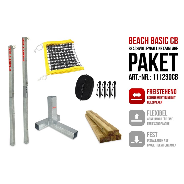Funtec Beach Basic CB paplūdimio tinklinio rinkinys