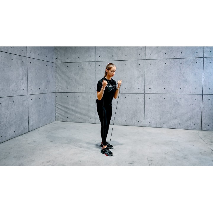 Evolve treniruočių kilimėlis 140 cm + pasipriešinimo gumos + hanteliai 2 x 2,5kg KARTU PIGIAU
