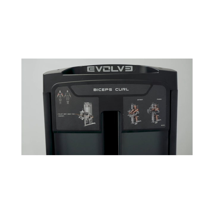 Evolve Ultra serijos Selectorized Biceps Curl treniruoklis