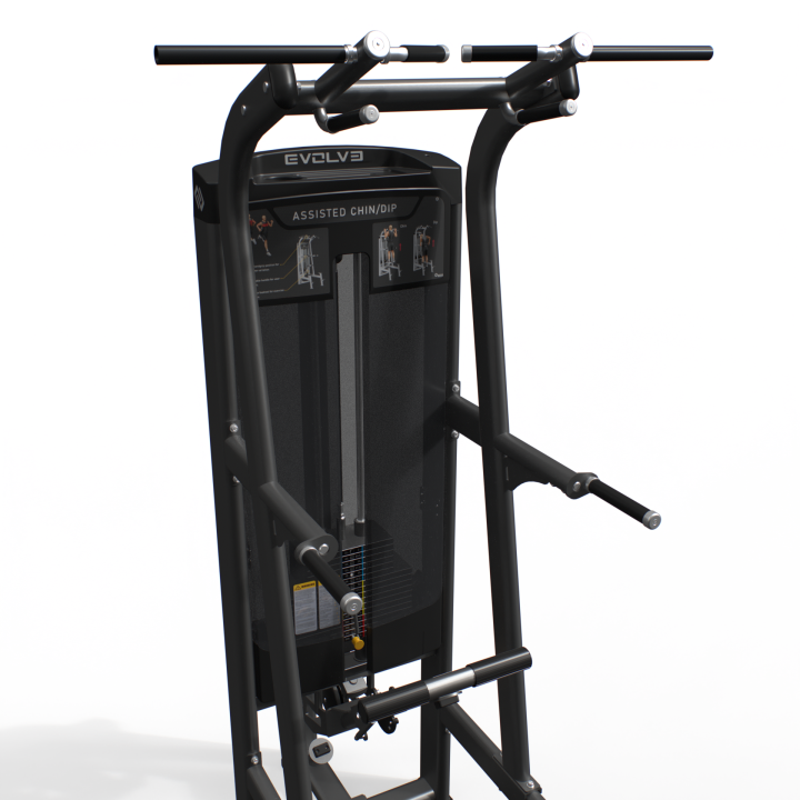 Evolve Ultra serijos Selectorized Assisted Chin / Dip treniruoklis