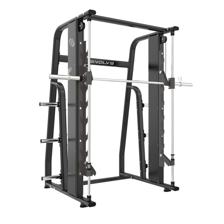 Evolve Prime serijos treniruoklis su laisvais svoriais – Smito treniruoklis (Smith Machine), EV-PL-PR-120