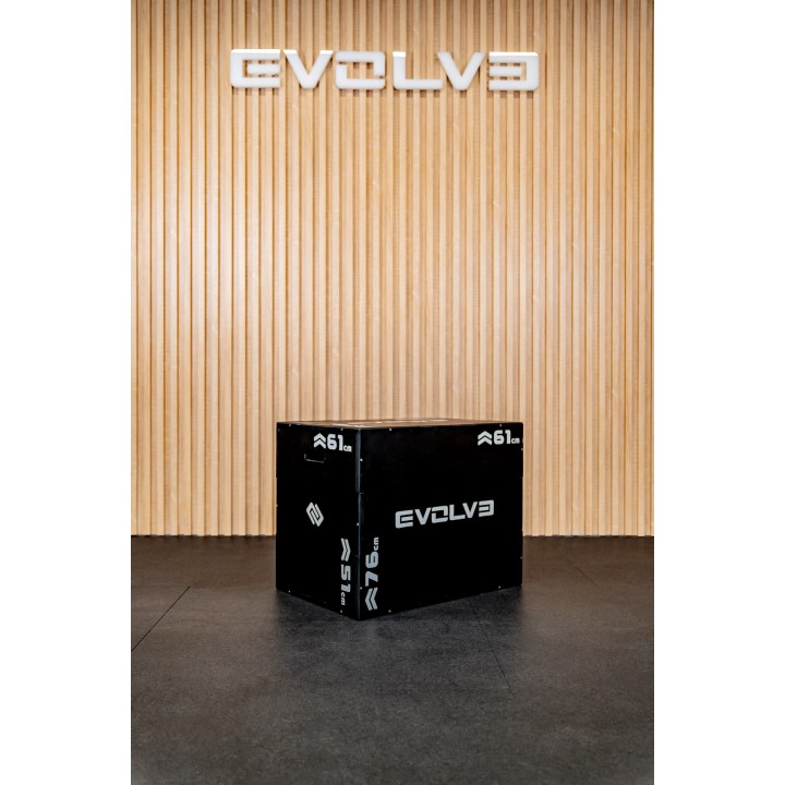 Evolve medinė šuolių platforma 3-in-1 (WOODEN PLYOBOX)