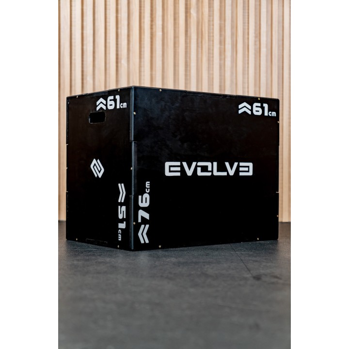 Evolve medinė šuolių platforma 3-in-1 (WOODEN PLYOBOX)
