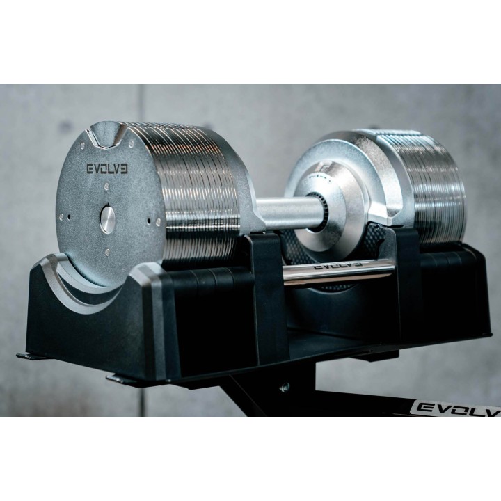 Evolve Ultra Series reguliuojamo svorio hantelis su stovu 4 - 23,5 kg