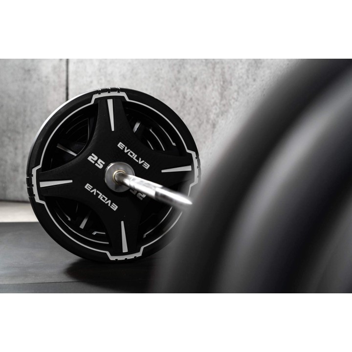 Evolve Econ serijos štangos rinkinys su guminiais svoriais 57,5 - 177,5 kg