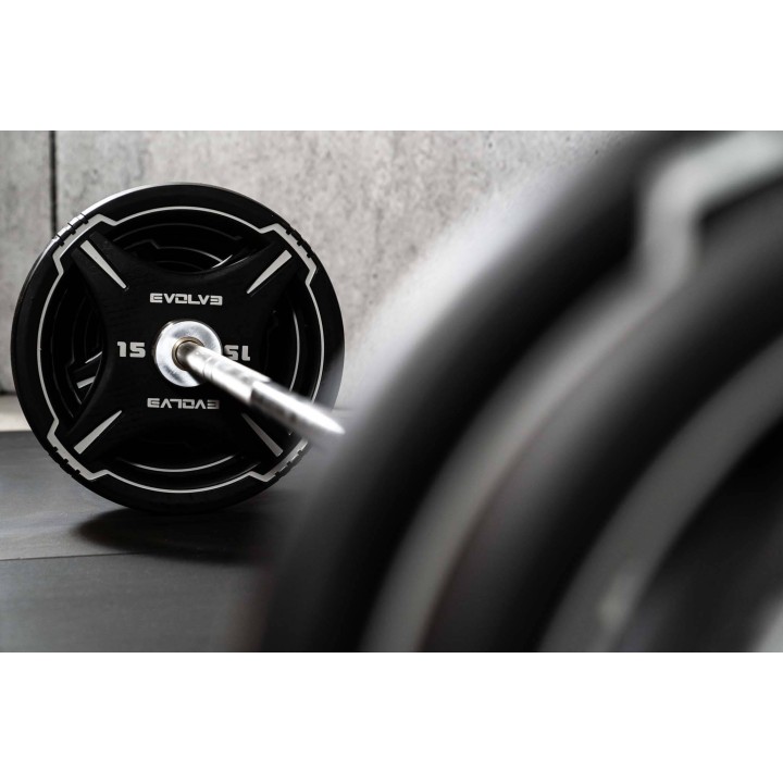 Evolve Econ serijos štangos rinkinys su guminiais svoriais 57,5 - 177,5 kg