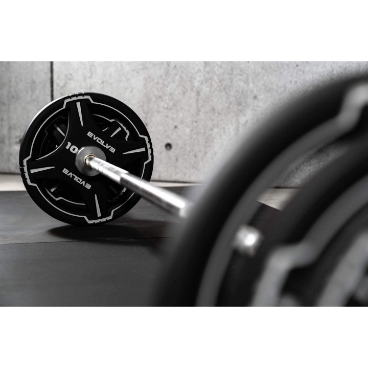 Evolve Econ serijos štangos rinkinys su guminiais svoriais 57,5 - 177,5 kg