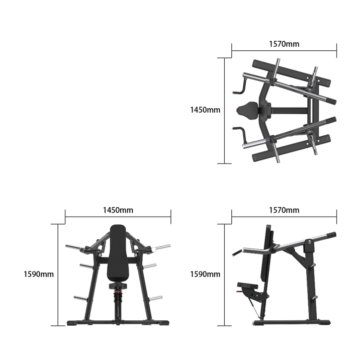 Evolve Ultra Series laisvų svorių pečių spaudimo treniruoklis (EV-PL-UL-030)