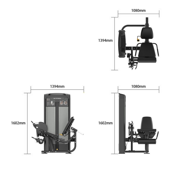 Evolve Ultra serijos Selectorized Leg Extension treniruoklis