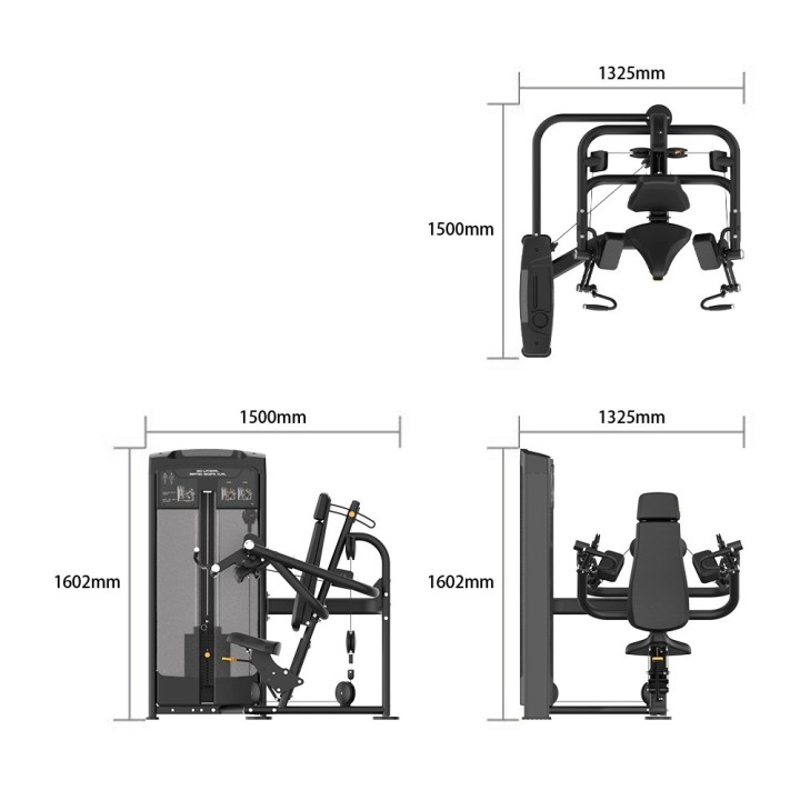 Evolve Econ Serijos Selektorizuotas Lateral Raise treniruoklis