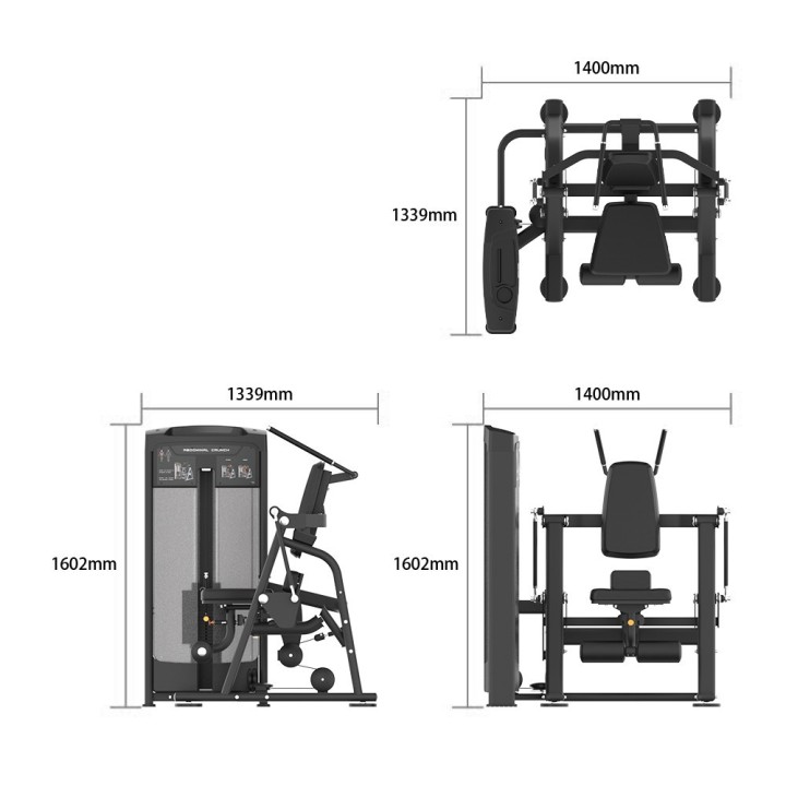 Evolve Econ Serijos Selektorizuotas Lateral Raise treniruoklis
