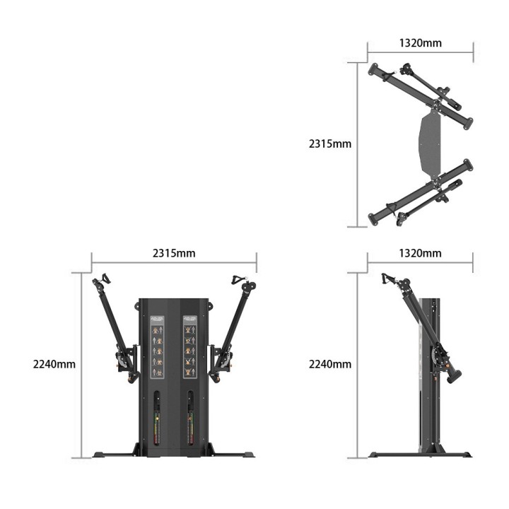 Evolve Econ Serijos Selektorizuotas Lateral Raise treniruoklis