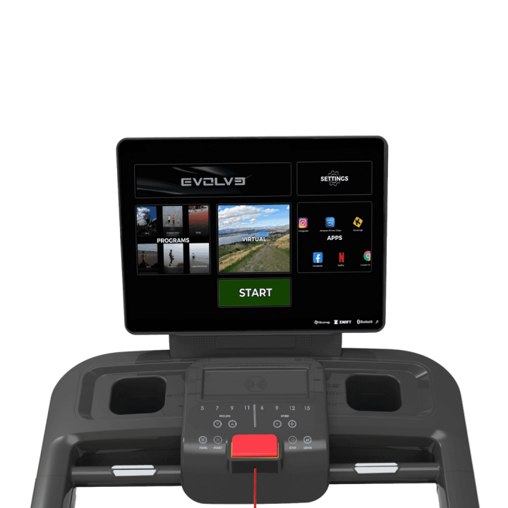 Evolve Econ Series bėgimo takelis su 21,5 colio konsole, EV-TM-EC-550-TFT