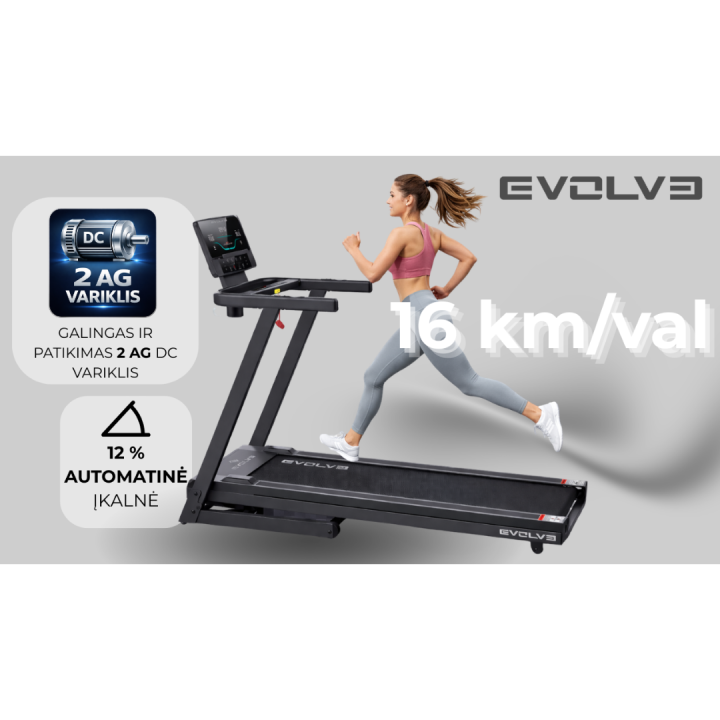 Evolve bėgimo takelis su 175 LED konsole