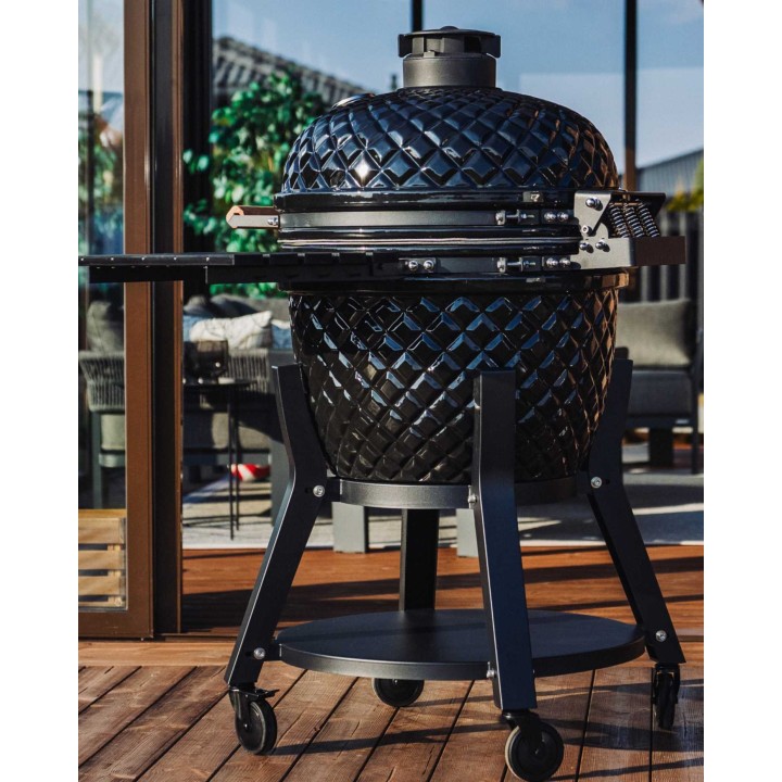 Evolve Kamado Ultra Series The Beauty + HDPE Šoniniai Staliukai + Premium Vežimėlis + Šefo Combo (EV-KG-UL-GL-CC-PT)