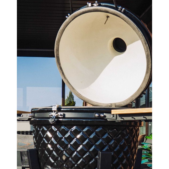 Evolve Kamado Ultra Series The Beauty + HDPE Šoniniai Staliukai + Premium Vežimėlis + Šefo Combo (EV-KG-UL-GL-CC-PT)