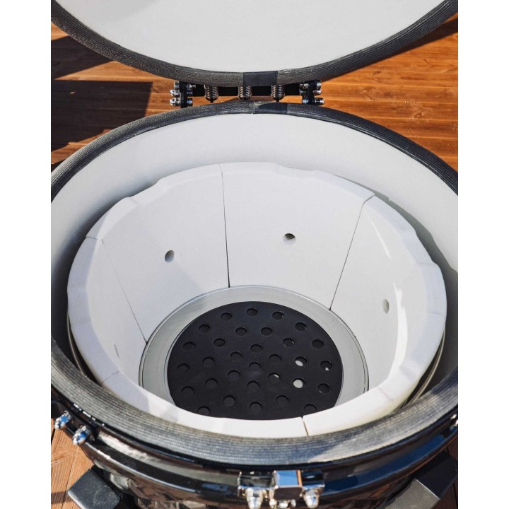 Evolve Kamado Ultra Series The Beast + Bambukiniai Staliukai + Vežimukas + Šefo Combo (EV-KG-UL-MT-CC-BT)