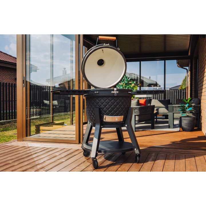 Evolve Kamado Ultra Series The Beast + HDPE Šoniniai Staliukai + Premium Vežimėlis + Šefo Combo (EV-KG-UL-MT-CC-PT)