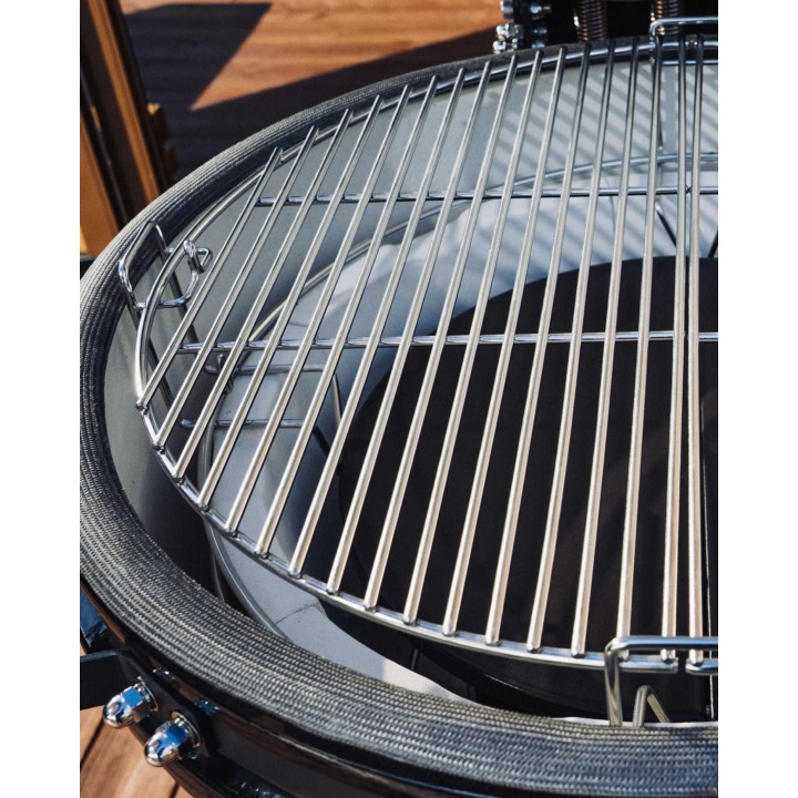 Evolve Kamado Ultra Series The Beauty + Bambukiniai Šoniniai Staliukai + Premium Vežimėlis + Šefo Combo (EV-KG-UL-GL-EC-BT)