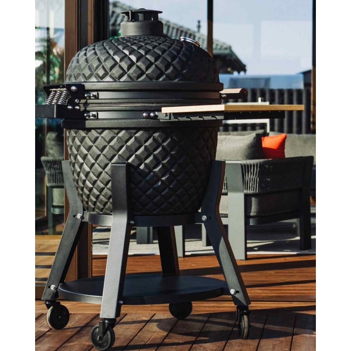 Evolve Kamado Ultra Series The Beast + Bambukiniai Staliukai + Vežimukas + Valymo rinkinys (EV-KG-UL-MT-EC-BT)