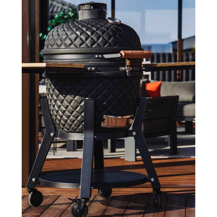 Evolve Kamado Ultra Series The Beast + Bambukiniai Staliukai + Vežimukas + Valymo rinkinys (EV-KG-UL-MT-EC-BT)