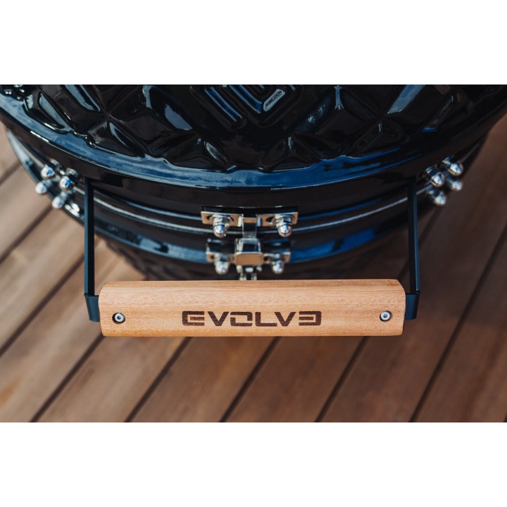 Evolve Kamado Ultra Series The Beauty + Bambukiniai Šoniniai Staliukai + Premium Vežimėlis (EV-KG-UL-GL-BT)