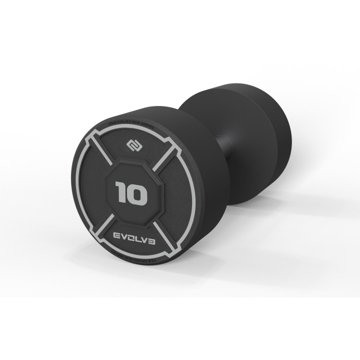 Evolve Prime Series CPU uretano hantelių komplektai 2×12,5–45 kg (DS-PR)