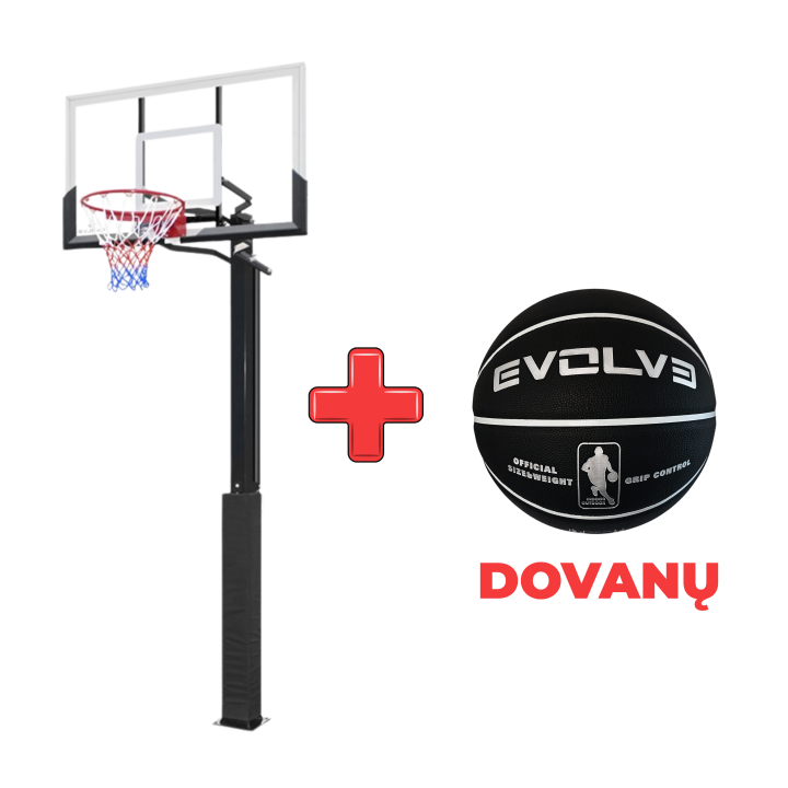 Evolve įbetonuojamas krepšinio stovas EV-BS-IG-140