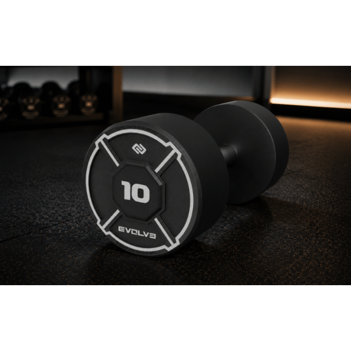 Evolve Prime Series CPU uretano hantelių komplektai 2×12,5–45 kg (DS-PR)