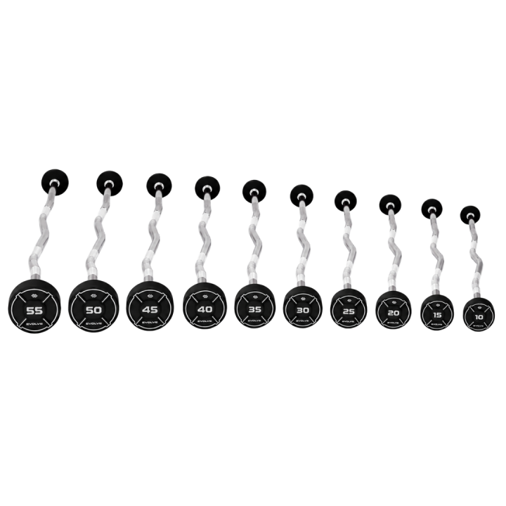 Evolve Prime Series CPU Uretaninis fiksuota, lenkta štanga 10 kg - 55 kg (EV-FB-PR-UC-10-55)