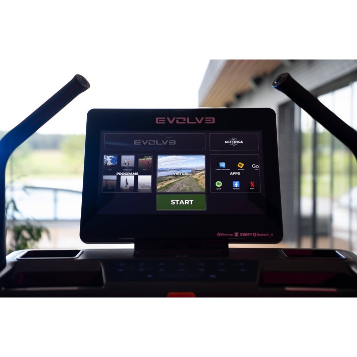Evolve Econ Series bėgimo takelis su 21,5 colio konsole ir 48 % įkalne, TM-HT-225-TFT