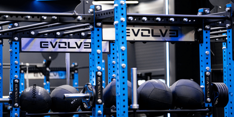 Evolve pasunkintų kamuolių ir svorių sandėliavimo priedas