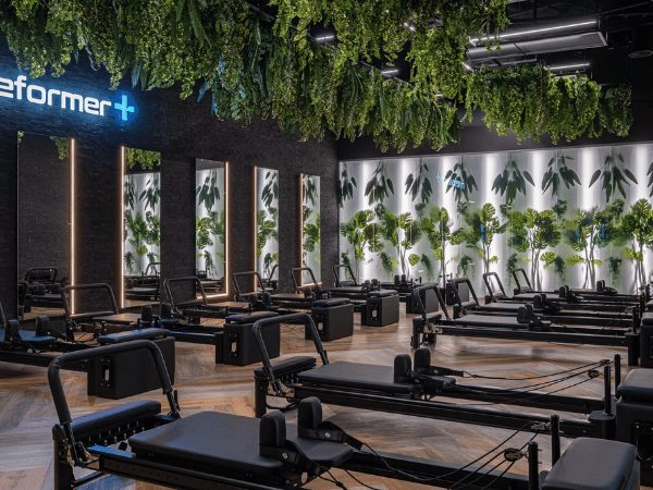 „Gym+“ sporto klubas, Panorama, Vilnius, Lietuva 2026 – pilateso treniruočių zona